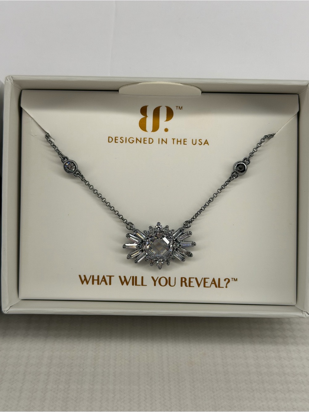 Bomb party April 2026 mayci necklace hematite NIB